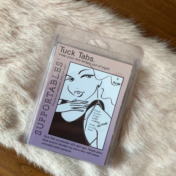 🦄 * 3/$10 * Tuck tabs for bra straps - set of 7 pairs - Picture 1 of 7